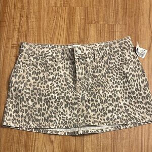 NBD Animal Print Mini Skirt